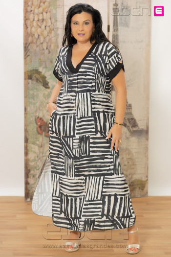 Vestido Roma Zebra Chic Con Alma - Imagen 1