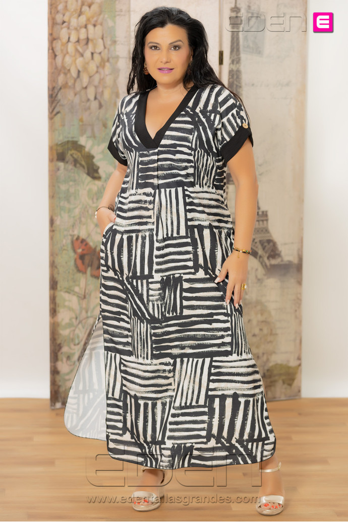 Vestido Roma Zebra Chic Con Alma - Imagen 1