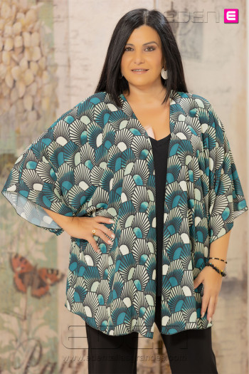 Kimono Sol Turquesa Indra - Imagen 1