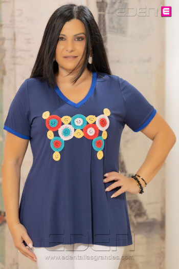 Camiseta Joy Marino Indra - Imagen 1