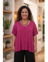 Camiseta Cordones Fucsia Indra