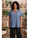 Blusa Burgos Azul Indra