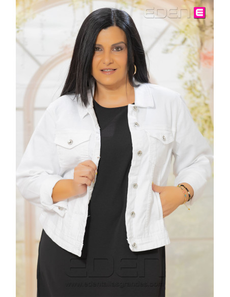 Cazadora Tejana Carwespa Blanco Only - Imagen 1