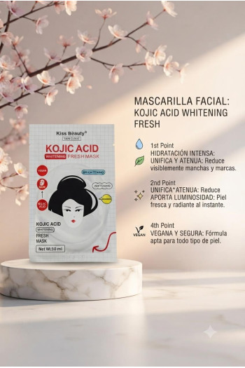 Mascarilla Facial Cosmética Coreana Kojic Acid - Imagen 1