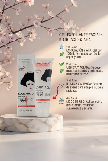 Gel Exfoliante Facial Cosmética Coreana Kojic Acid - Imagen 1