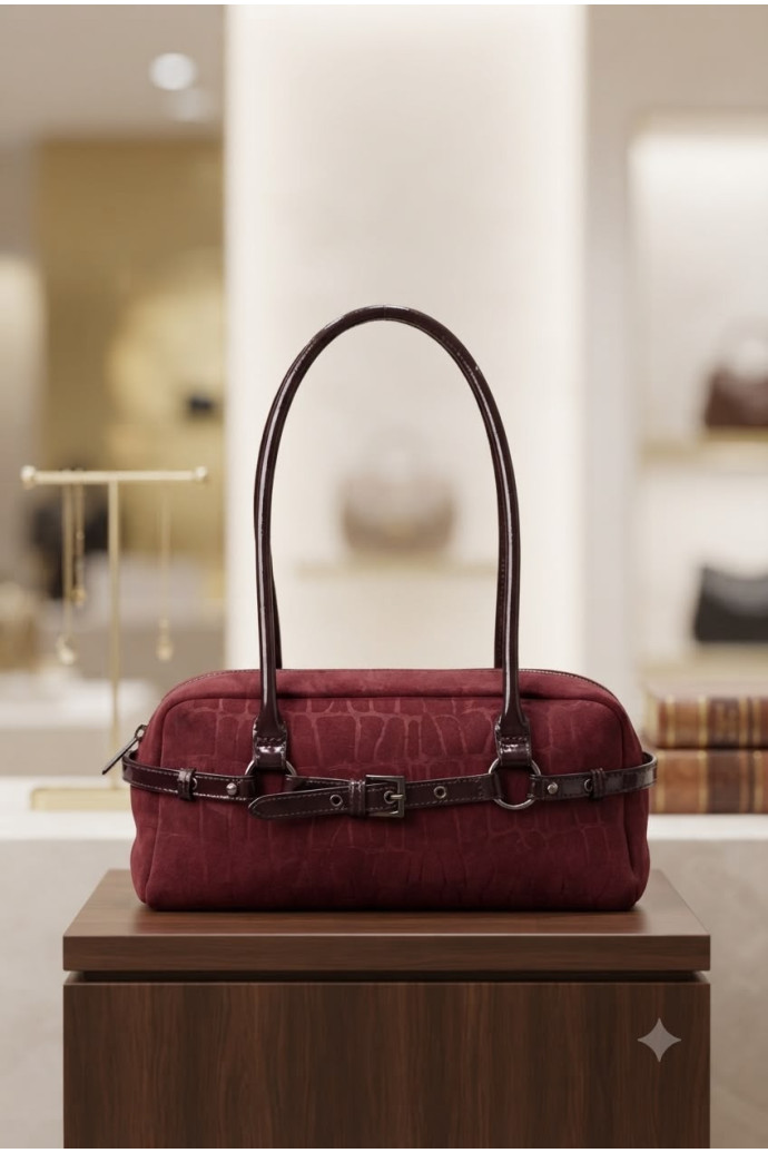 Bolso Roma Pouch Bordeaux por Atelier Alva - Imagen 1