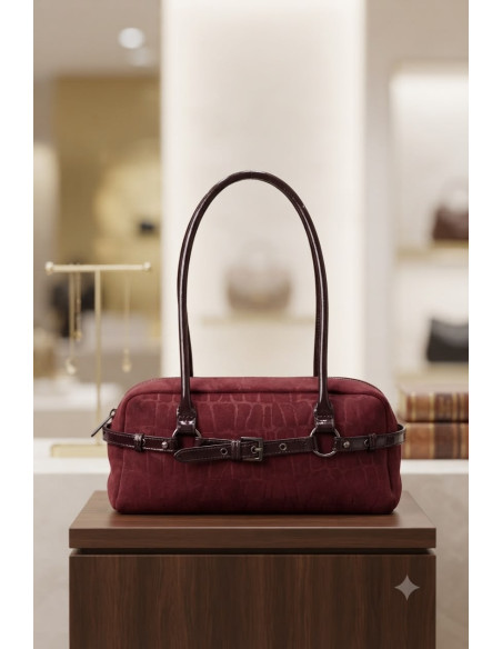 Bolso Roma Pouch Bordeaux por Atelier Alva - Imagen 1