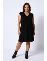 Vestido Tachuelas Negro Valeria Milano