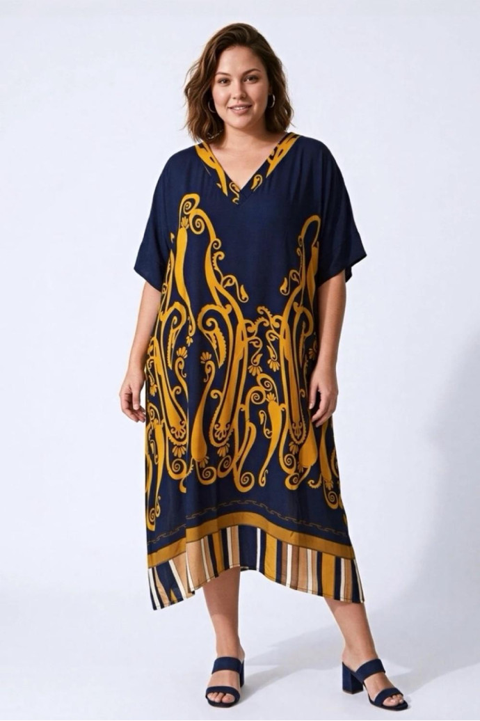 Vestido Bali Marino Valeria Milano - Imagen 1