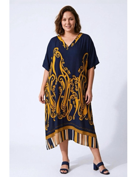 Vestido Bali Marino Valeria Milano - Imagen 1
