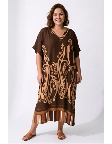 Vestido Bali Chocolate Valeria Milano - Imagen 1
