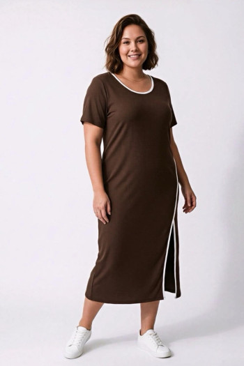 Vestido Verona Chocolate Valeria milano - Imagen 1