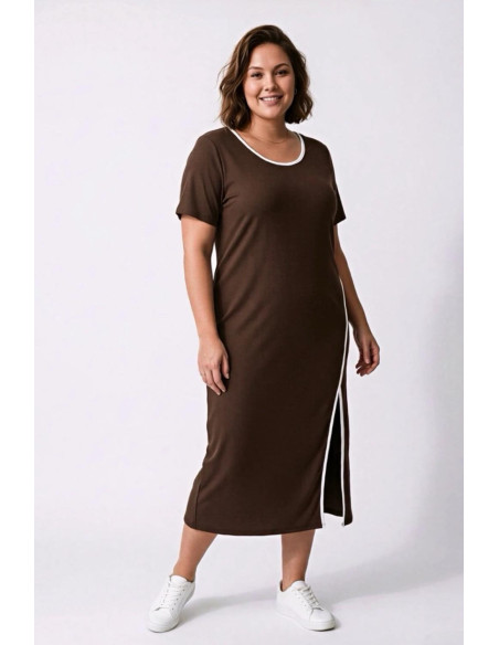 Vestido Verona Chocolate Valeria milano - Imagen 1