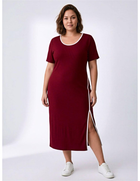 Vestido Verona Bordeux Valeria milano - Imagen 1