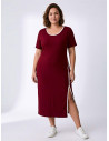 Vestido Verona Bordeux Valeria milano
