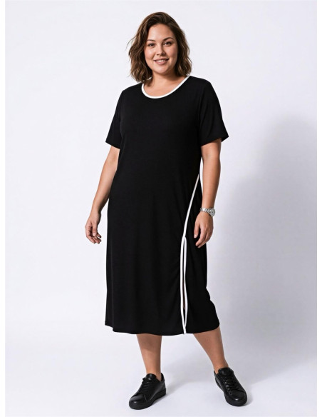 Vestido Verona Negro Valeria milano - Imagen 2