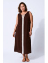 Vestido Rarotonga Chocolate Valeria Milano