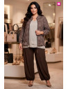 Pantalón Cargo Suelto Chocolate Valeria Milano