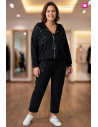 Pantalón Glow Sport Negro Valeria Milano