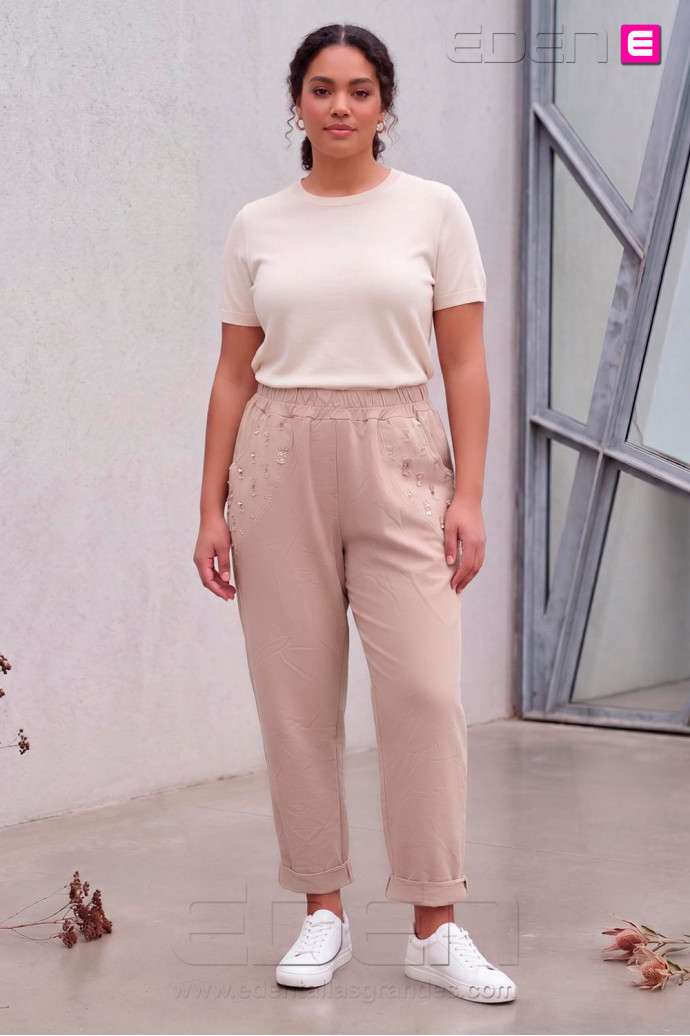 Pantalón Glow Sport Piedra Valeria Milano - Imagen 2
