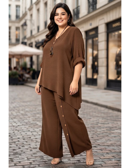 Conjunto Botones Chocolate Valeria Milano - Imagen 1