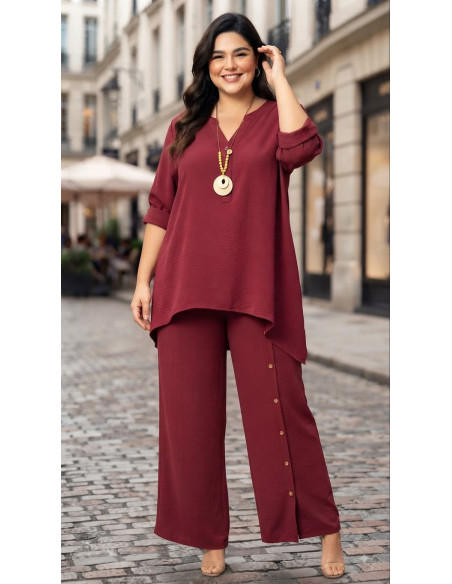 Conjunto Botones Bordeaux Valeria Milano - Imagen 1