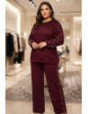 Conjunto Perlas Bordeaux  Valeria Milano