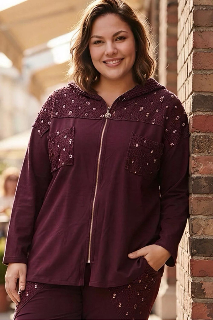 Chaqueta Glow Sport Uva Valeria Milano - Imagen 1