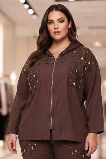 Chaqueta Glow Sport Chocolate Valeria Milano - Imagen 1