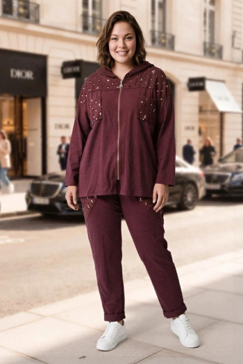 Pantalón Glow Sport Uva Valeria Milano - Imagen 1
