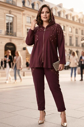 Pantalón Glow Sport Uva Valeria Milano - Imagen 2