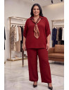 Conjunto Pañuelo Bordeaux Valeria Milano