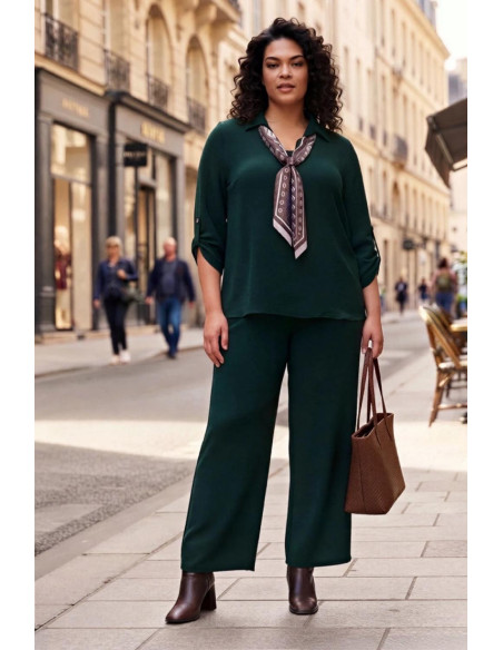 Conjunto Pañuelo Esmeralda Valeria Milano - Imagen 1