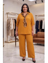 Conjunto Pañuelo Mostaza Valeria Milano