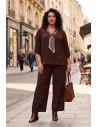 Conjunto Pañuelo Chocolate Valeria Milano