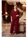 Conjunto Tachas Bordeaux Valeria Milano
