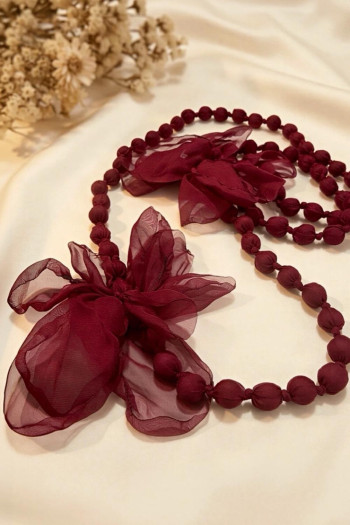 Collar Candy Flor Bourdeox - Imagen 1