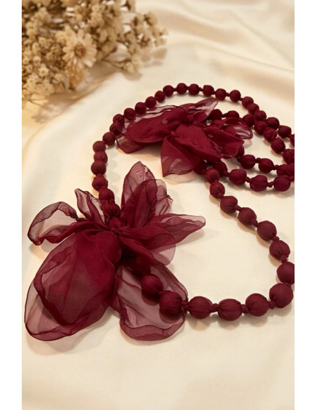 Collar Candy Flor Bourdeox - Imagen 1