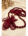 Collar Candy Flor Bourdeox