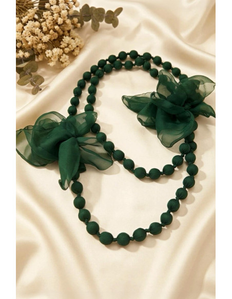 Collar Candy Flor Esmeralda - Imagen 1