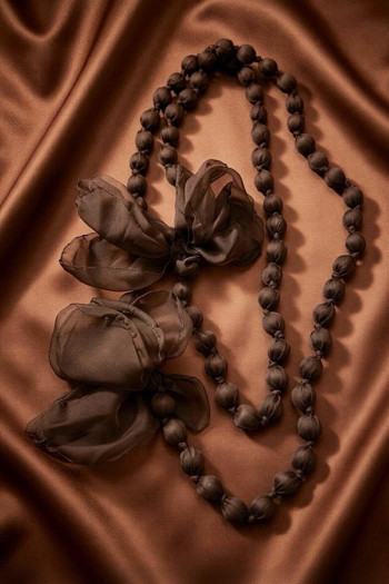 Collar Candy Flor Chocolate - Imagen 1