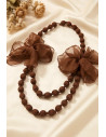 Collar Candy Flor Bronce