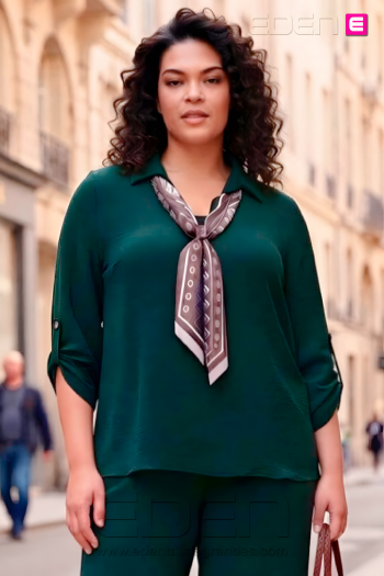 Blusa Pañuelo Esmeralda Valeria Milano - Imagen 1
