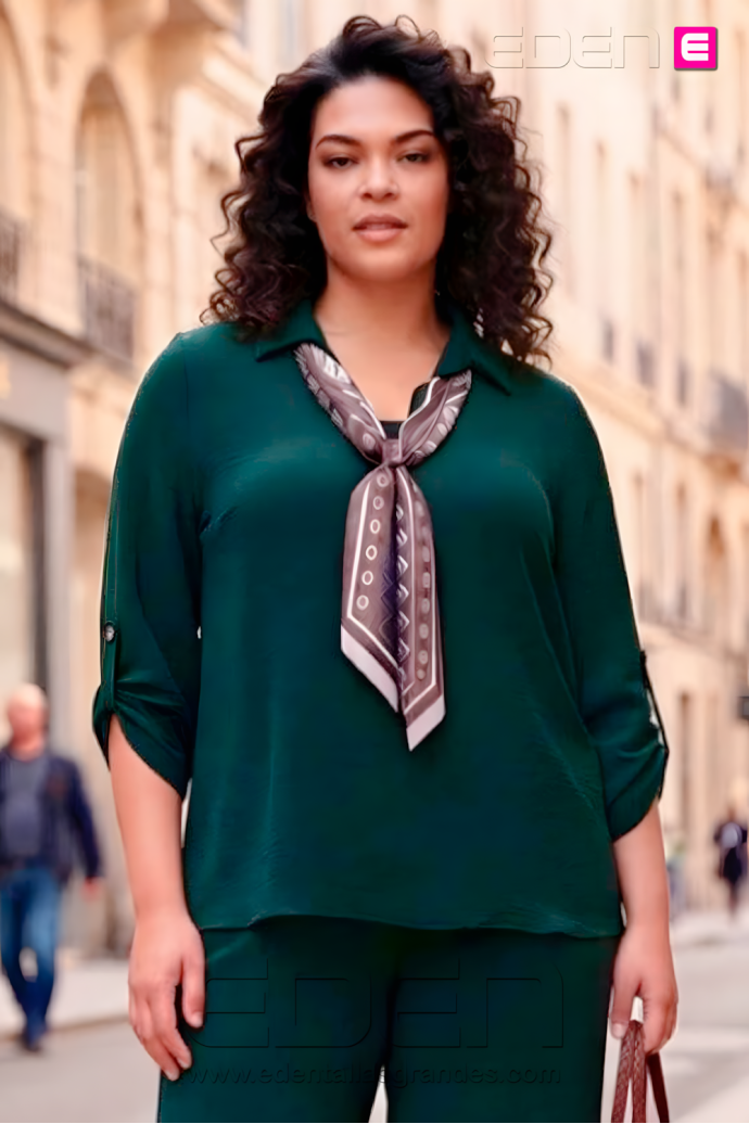 Blusa Pañuelo Esmeralda Valeria Milano - Imagen 1