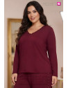 Camiseta Tachuelas Bordeaux Valeria Milano