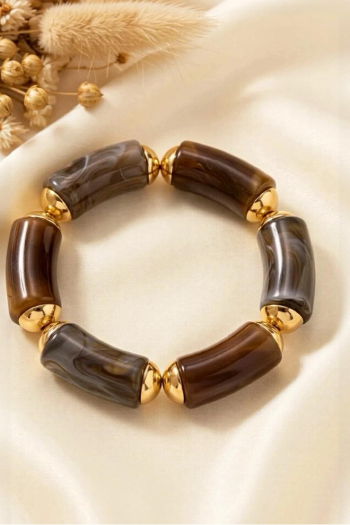 Pulsera Elástica Moca Lux - Imagen 1