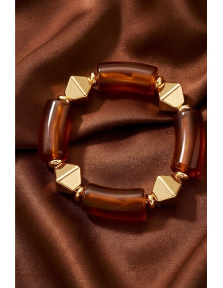 Pulsera Elástica Siena Dorado - Imagen 1