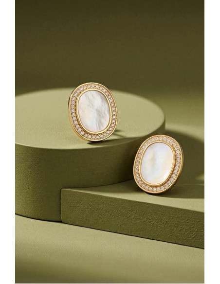 Pendientes de Click Nacar Versalles - Imagen 1
