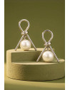 Pendientes Perla Chick Plata