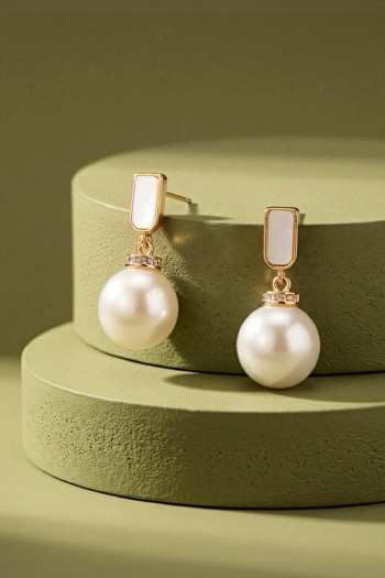 Pendientes Perla Esencia Oro - Imagen 1